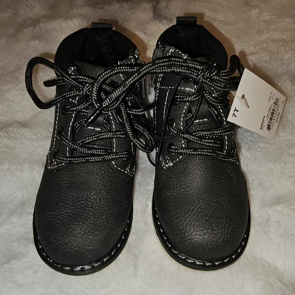 Jumping Beans Toddler Boys Ezraa Gray Boots Side Zip Sz 7T NWT - Picture 5 of 5